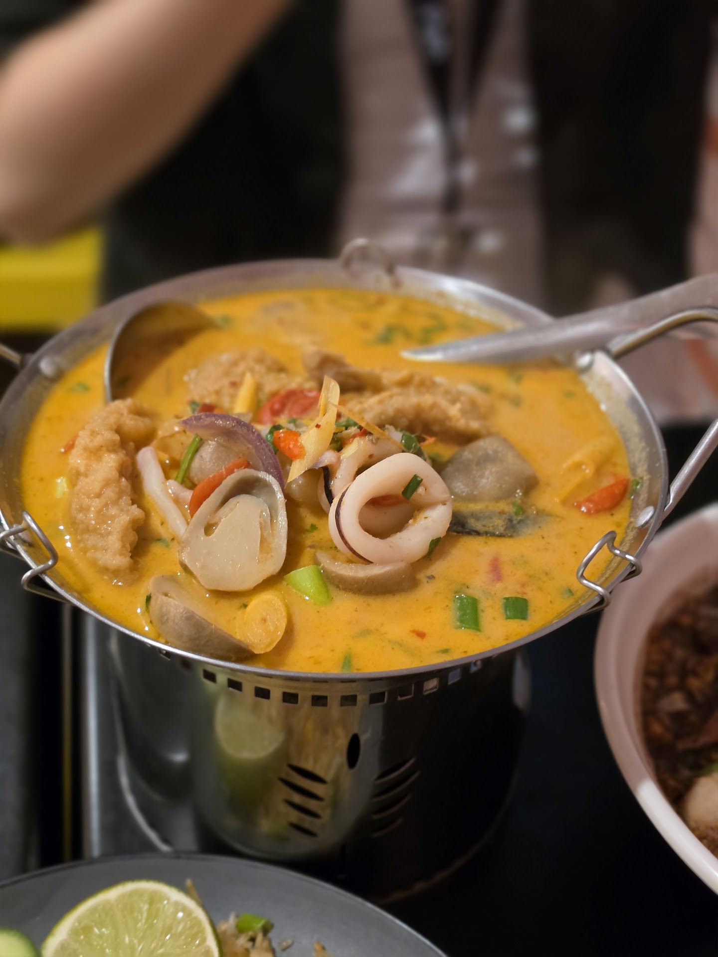 Golden seafood curry at Huamoom Thai Town Restaurant